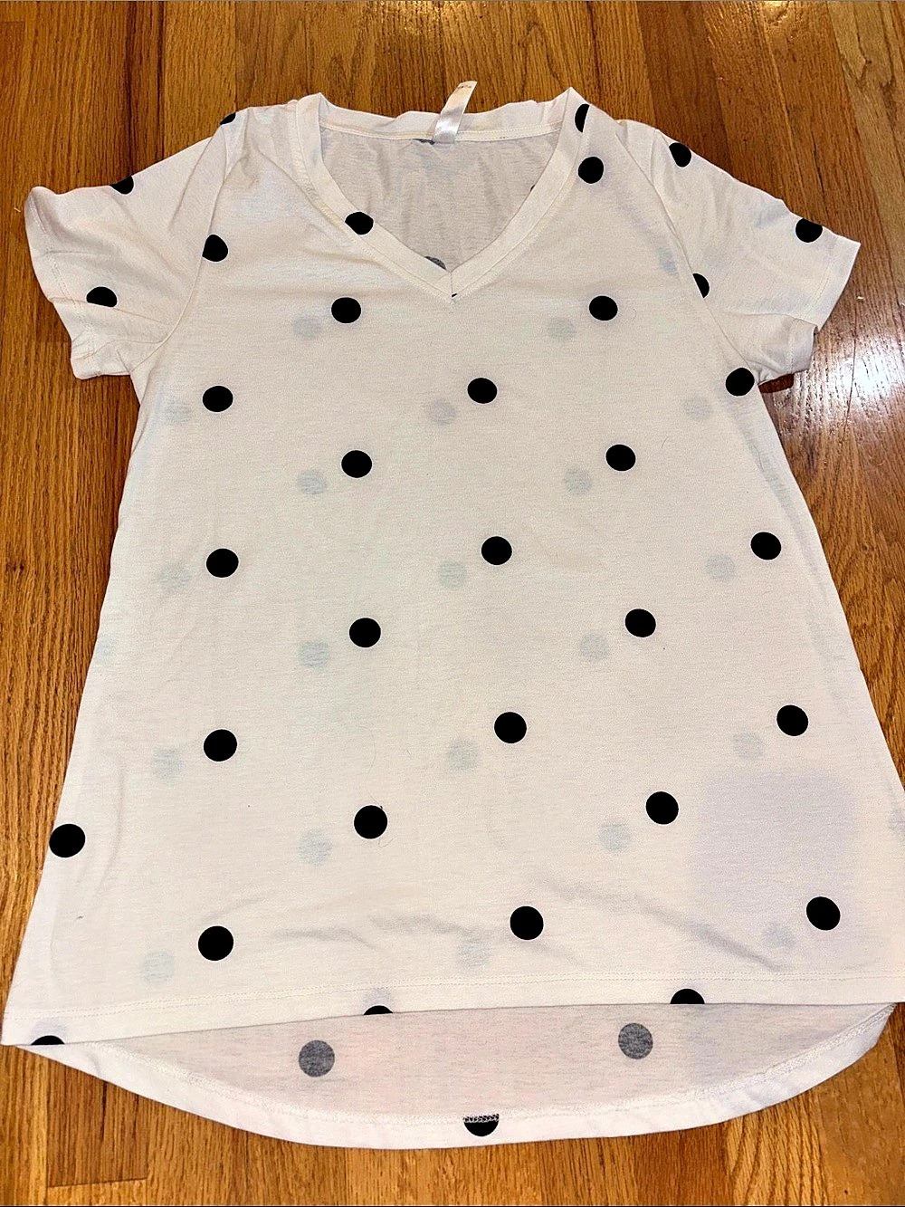 LuLaRoe Polka Dot Short Sleeve Christy style Tee Size Medium